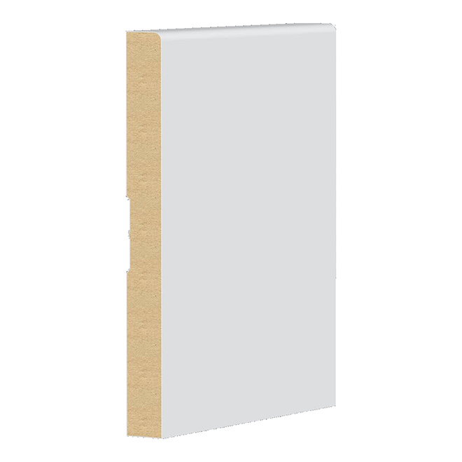 5/8-in x 6-in x 14 pi White Primed MDF Baseboard