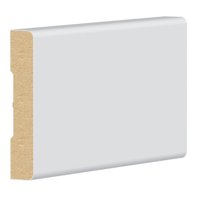 Metrie Primed MDF Baseboard 1/2-in x 2 1/2-in x 7-ft