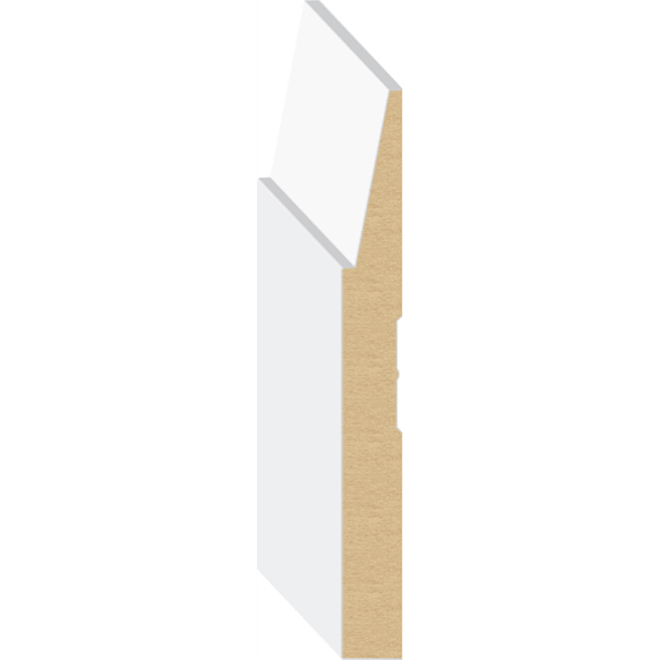 9/16-in x 5 1/2-in x 12-ft White Primed MDF Baseboard
