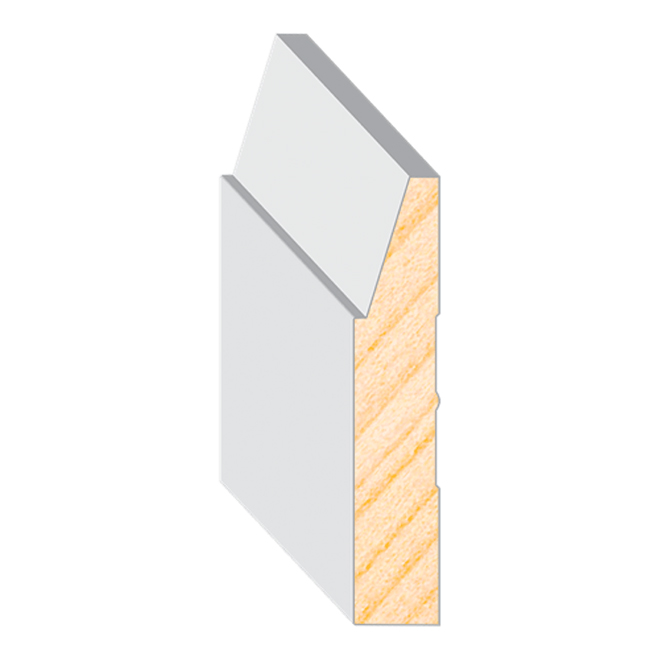 17/32-in x 2 3/4-in x 14-ft White Primed Finger Jointed Pine Casing