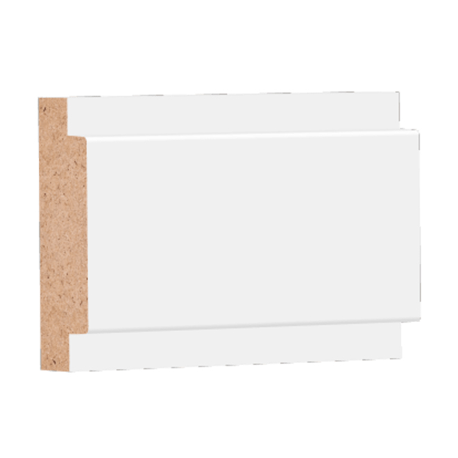 5/8-in x 2-in x 16-ft White Primed MDF Moulding Panel