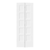 Porte d'intérieur pliante à panneaux apprêtée Metrie en composite moulé 30 x 80 po