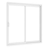 Metrie Victorian Patio Door in White Vinyl with Lefthand Sliding Opening - 59.5 x 79.5-in