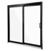 Metrie Patio Door Black in Vinyl Lefthand Sliding Opening 72 x 80 x 4 5/8-in