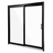 Metrie Victorian Patio Door in Black Vinyl with Lefthand Opening - 72 x 80-in