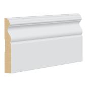 Metrie 4-Pack Primed MDF 4 3/4-in x 10-ft Baseboard