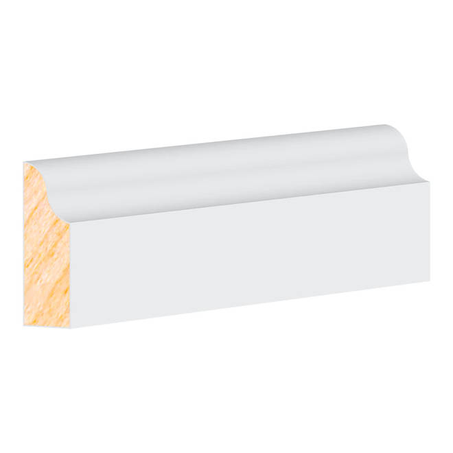 Metrie 13/32-in x 1 3/16-in x 14-ft Primed Finger-Jointed Pine Door Stop