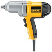 Dewalt 1/2-in Corded Impact Wrench with Detent Pin Anvil - 7.5-Amp Motor - 345 ft-lbs Fastening Torque - Soft Grip