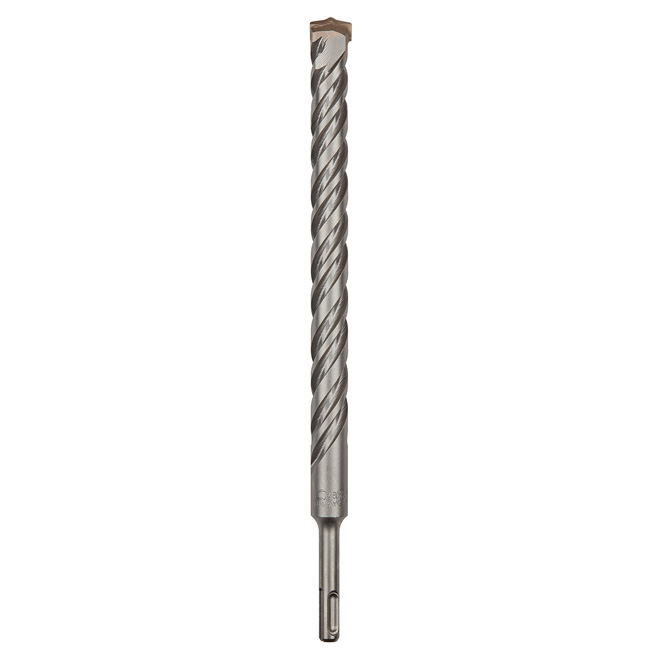 DEWALT SDS Plus 2 Cutter Masonry Drill Bit - 1-in Dia x 10-in L - Rock Carbide Tip - Two-Stage Flute