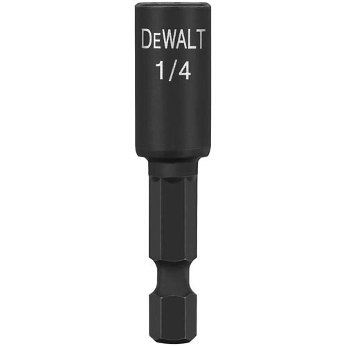 DeWalt Impact Ready Nut Driver - 1/4-in Hex Shank - Black Oxide High-Speed Steel
