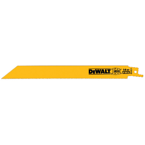 Lame de scie alternative pour métaux DEWALT, bimétal, 8 po L., 14 DPP, revêtement anticollant