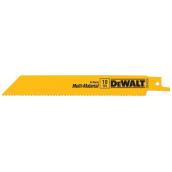 DEWALT Metal Cutting Reciprocating Saw Blade - Bi-Metal - Yellow - 6-in L - 10 TPI - 1 Per Pack