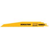 DEWALT Reciprocating Saw Blades - Demolition - Bi-Metal - 9-in L - 6 TPI - Taper Back - 25 Per Pack