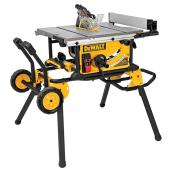 Banc de scie avec support à roulettes DEWALT, 10 po, 15 A