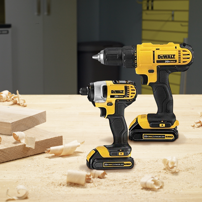 Dewalt impact driver 2 batteries sale