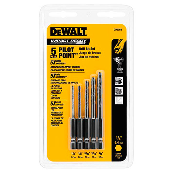 Dewalt twist deals drill bit set