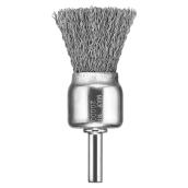 DeWalt Metal Crimped Wire End Brush - 1-in Dia - 1/4-in Shank - Suitable for Rust and Scale Removal