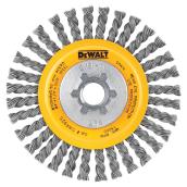 DeWalt Knotted Wire Wheel - 4-in dia - 5/8-11-in Arbour - Carbon Steel - Coarse