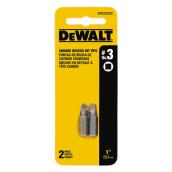 DEWALT Impact Ready Square Screwdriver Bits - Steel - 1/4-in Hex Shank - #3 1-in