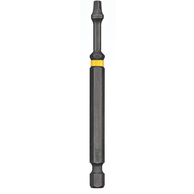 DEWALT Impact Ready Square Screwdriver Bit - Steel - 1/4-in Hex Shank - #3 3 1/2-in