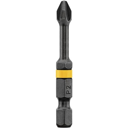 Embout de tournevis Impact Ready Phillips de DEWALT, oxyde noir, tige hexagonale 1/4 po, no 3, 3 1/2 po