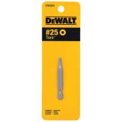 Embout pour tournevis électrique Torx DEWALT, acier allié, hexagonale 1/4 po, tige T25, 2 po