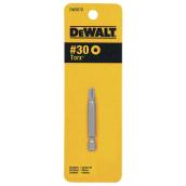 Embout pour tournevis Torx DEWALT, acier, tige hexagonale 1/4 po, T30, 1 po