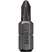 Embouts pour tournevis Impact Ready Phillips de DEWALT, oxyde noir, tige hexagonale 1/4 po, no 2, 1 po, paquet de 2