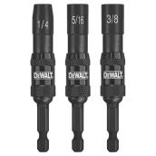 DEWALT 3-Piece Steel Hex Shank Screwdriver Bit Set - Impact Ready - 1/4-in Shank - 3 1/2-in L