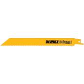 DEWALT Reciprocating Saw Blade - Bi-Metal - 8-in L - 10/14 TPI - Straight Back