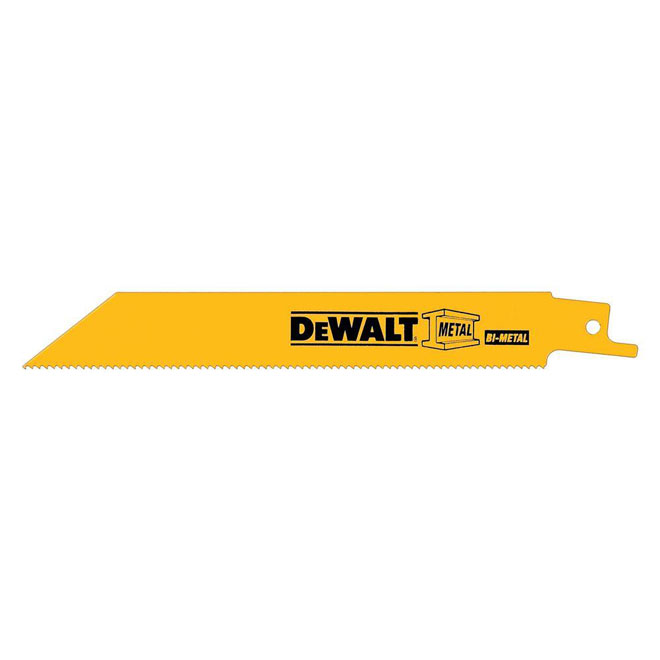 Lame de scie alternative DEWALT, bimétal, 12 po L., 18 DPP, dos droit