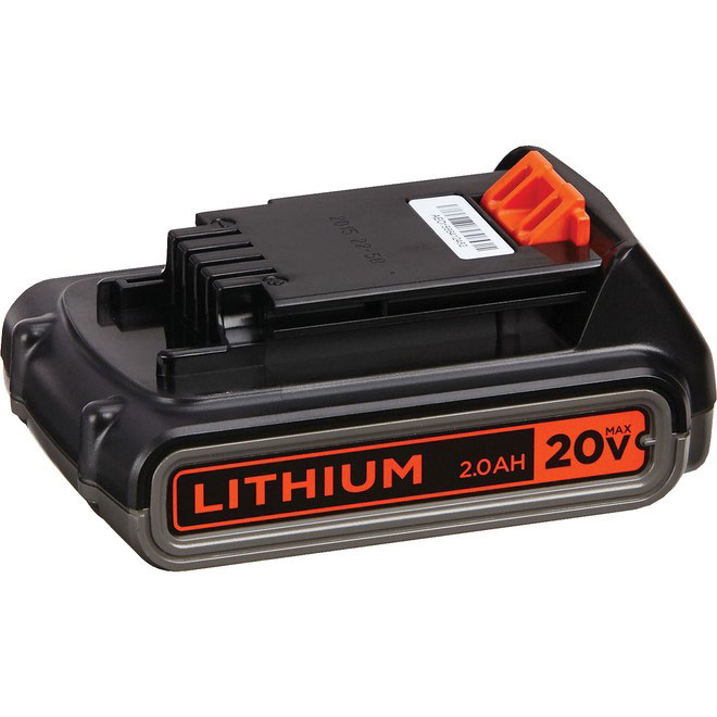 Black+Decker 2-A 20-V Lithium-Ion Battery for Cordless Tools