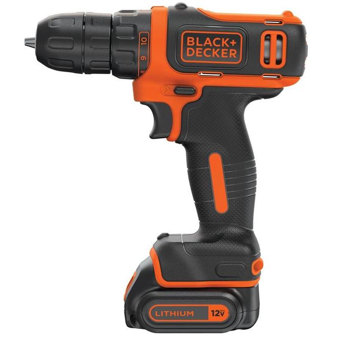 BLACK & DECKER 12-volt 3/8-in Cordless Drill (1-Battery Included, Charger  Included) at