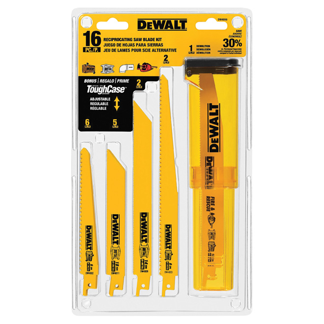 DEWALT Reciprocating Saw Blades - Bi-Metal - Anti-Stick Coating - 16 Per  Pack