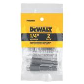 DEWALT Tournevis à écrou hexagonal magnétique 1/4 po (paquet de 2)