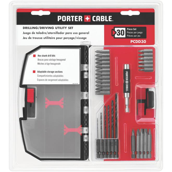 Porter cable discount drill bit set