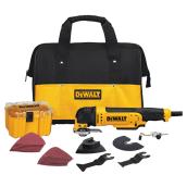 Dewalt 29-Pc Corded Oscillating Tool Kit with Case and Bag - 3-A Motor - Quick Change - Variable Speed