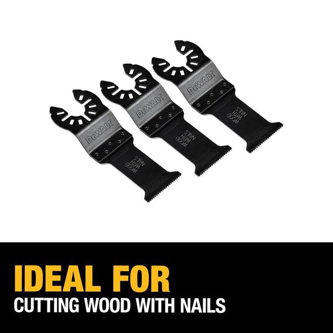 DEWALT Bi-Metal Oscillating Blade for Wood with Nails