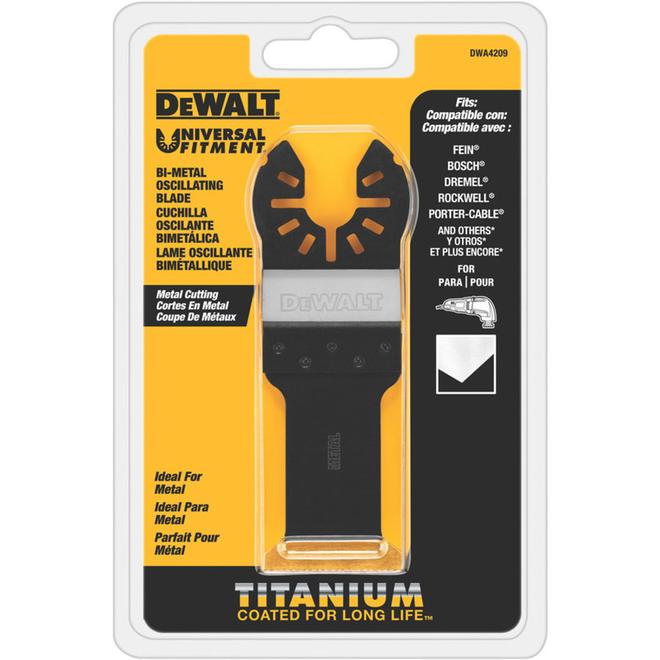 DEWALT lame oscillante en métal titane