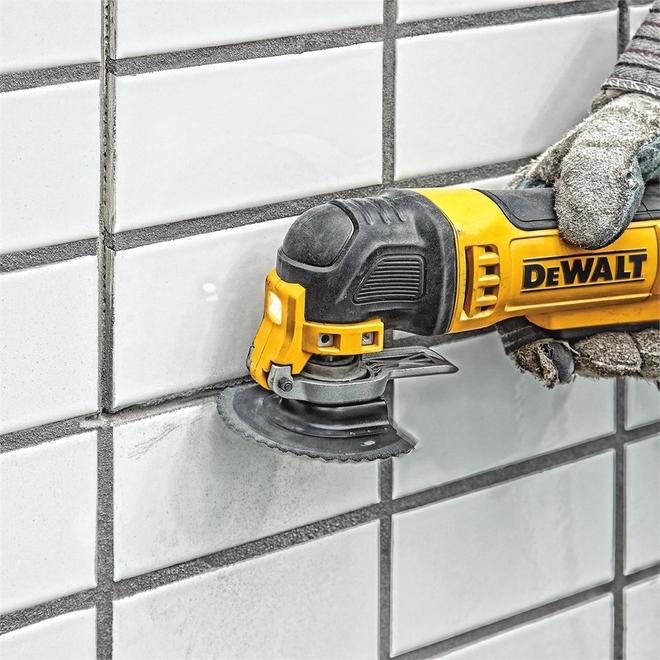 DEWALT lame oscillante à coupe rapide en carbure pour l'élimination du coulis