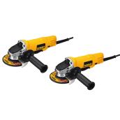 Small Angle Grinder - 4 1/2" - 7.5 A - Set of 2