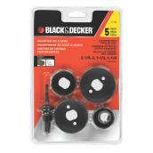 BLACK+DECKER 5 pièces bi-métallique