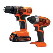 20V MAX Lithium Ion Drill/Driver and Impact Combo Kit