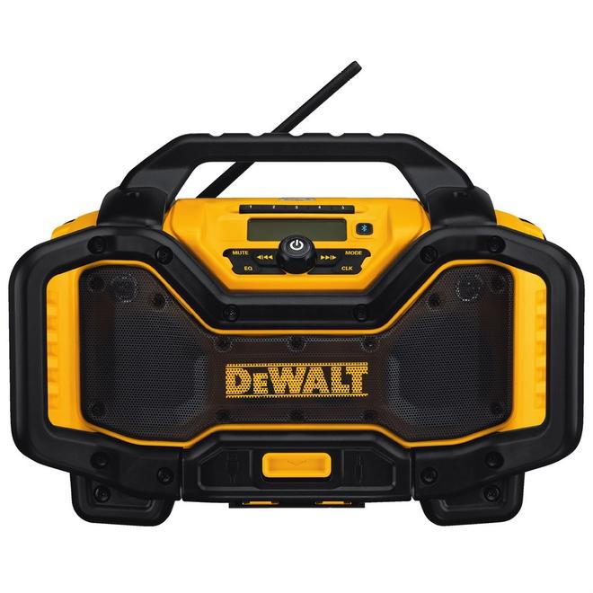 DeWalt Jobsite Radio Charger - Bluetooth-Ready - Aux and 2.1-Amp USB Charging Ports - 2 AC Power Outlets