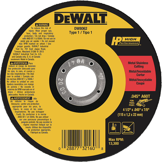 DEWALT 4 1/2-in High-Performance Metal-Cutting Wheel 10-Pack