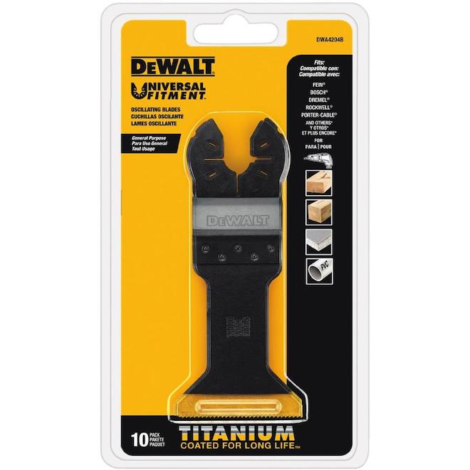 DEWALT Wide Titanium Oscillating Blade for Wood with Nails (DWA4204)