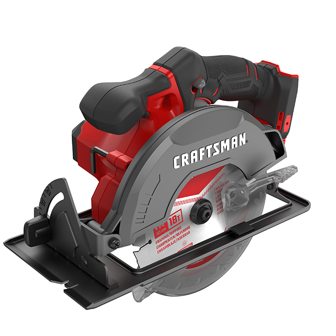Craftsman 20-V 6 1/2-in Cordless Circular Saw - 4000-RPM - 50° Bevel Capacity - Bare Tool (battery not included)