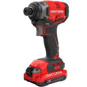 CRAFTSMAN V20 Cordless Impact Driver with Li-Ion Battery - 2800 RPM - Brushless Motor