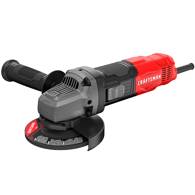 CRAFTSMAN 4 1/2-in Small Corded Angle Grinder - 6-Amp - 12000 RPM - 3 Position Handle