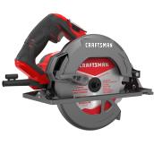 CRAFTSMAN Circular Saw - 7 1/4-in Blade with 18 Teeth - 15 A - Black/Red